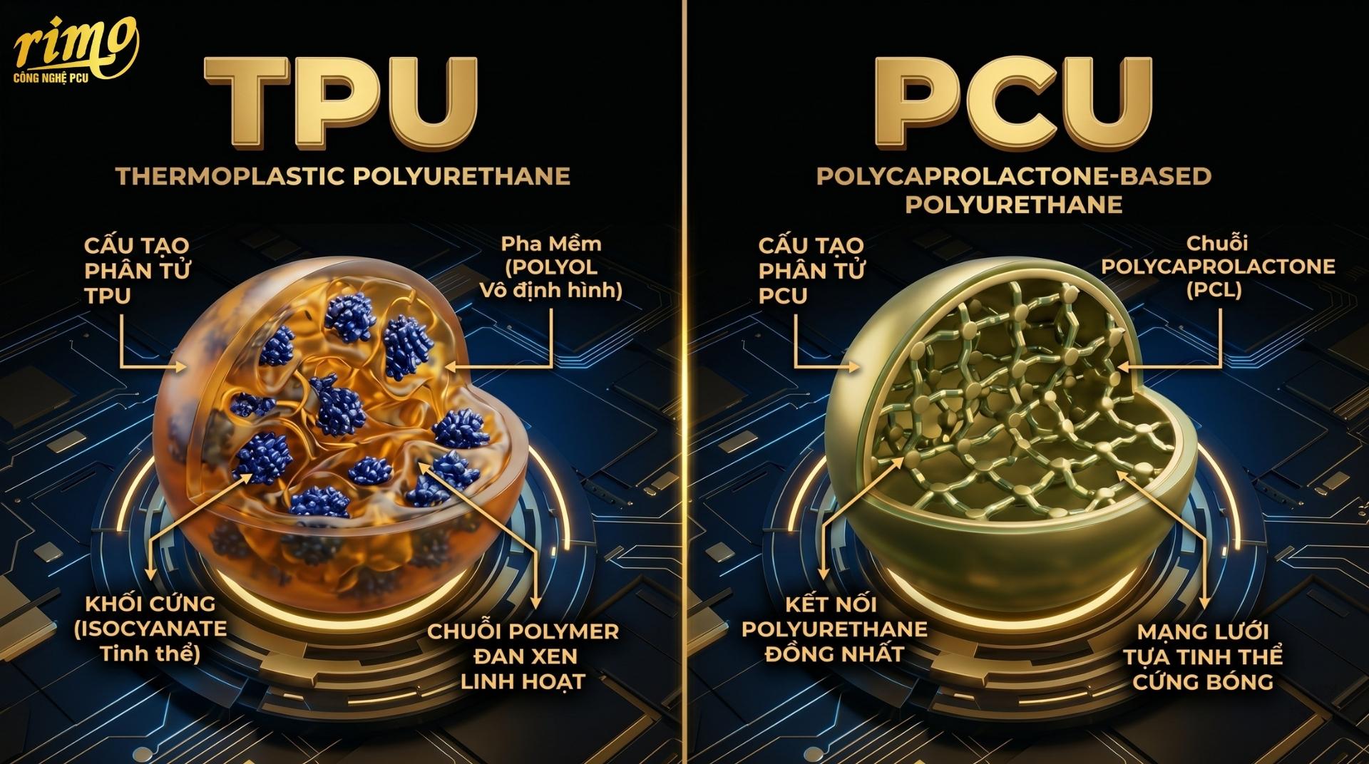 So sánh TPU và PCU: Khác biệt lực kéo & tính năng PPF Rimo