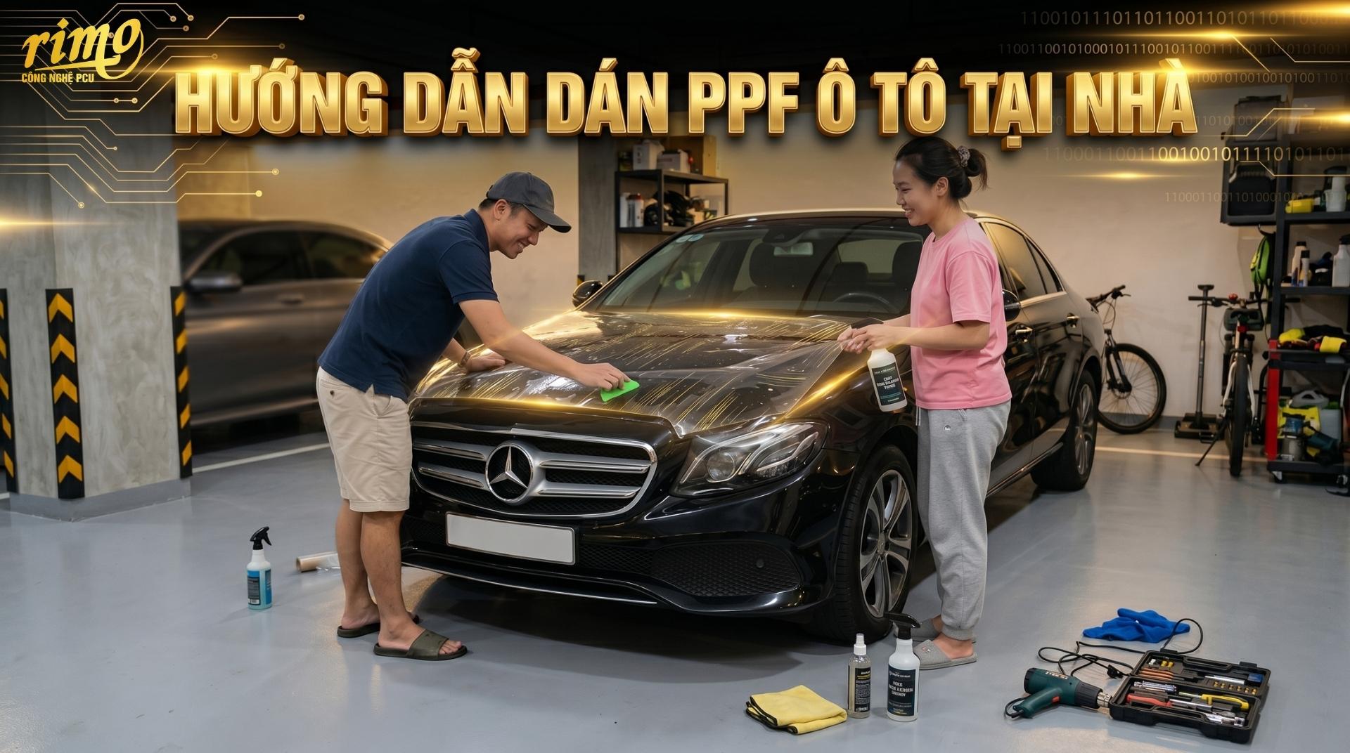 Hướng dẫn dán PPF ô tô tại nhà với 7 bước chuẩn chuyên gia