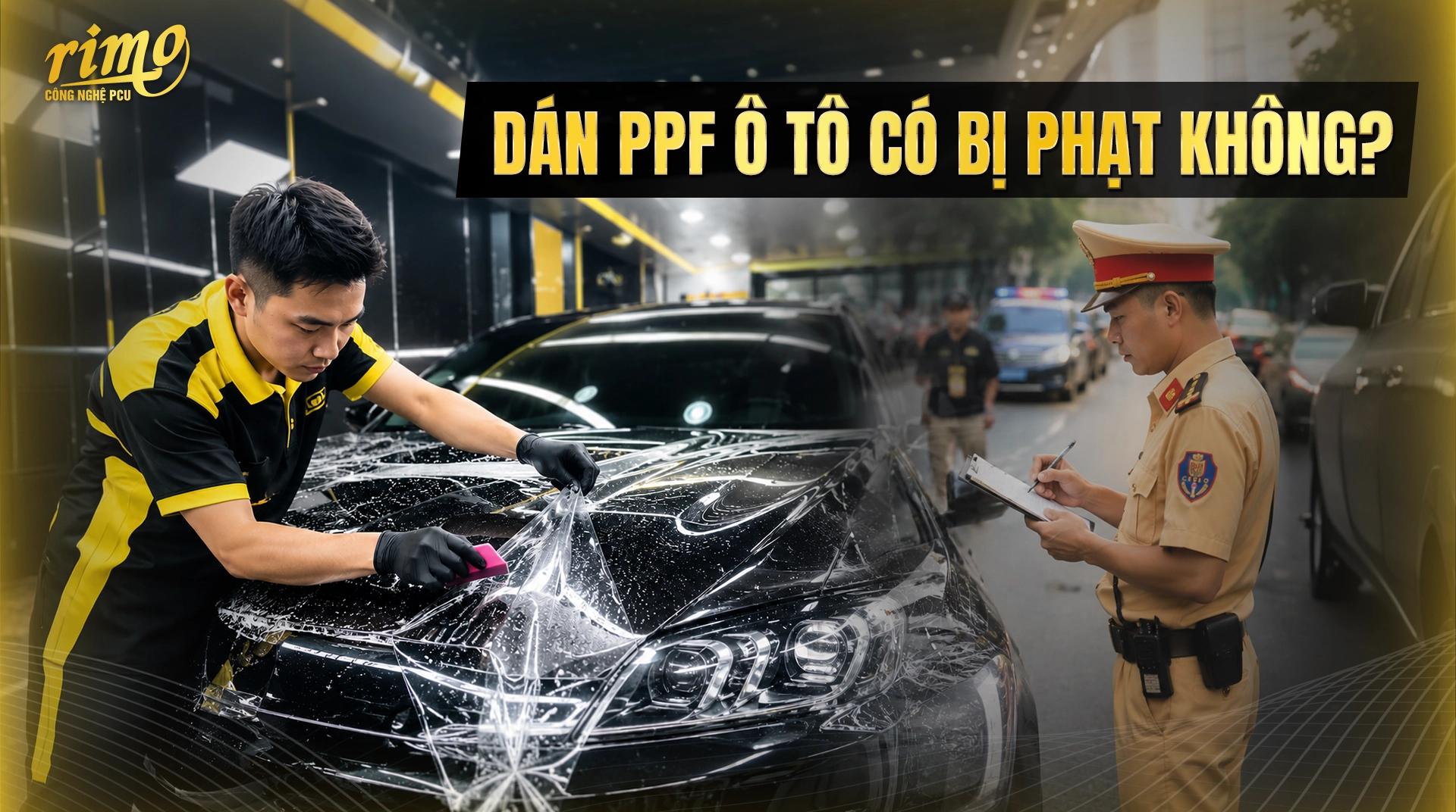 Dán PPF ô tô có bị phạt không? Quy định mới nhất 2026