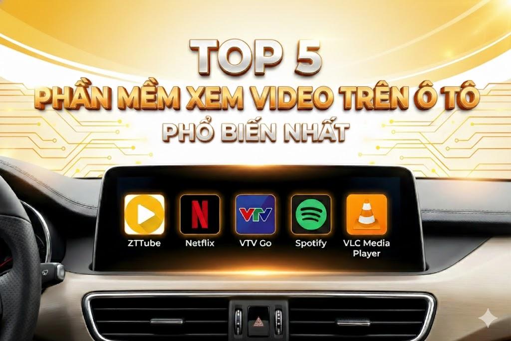 Top 5 phần mềm xem video trên ô tô phổ biến nhất