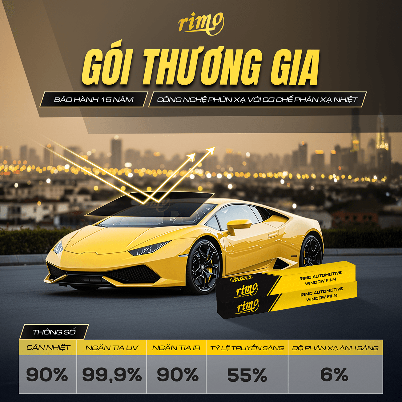 RIMO PHẢN XẠ NHIỆT - GÓI THƯƠNG GIA